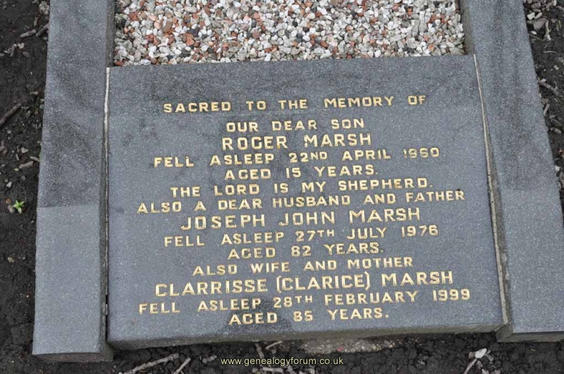 Marsh - Joseph John, Clarrisse & son Roger