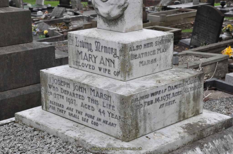 Marsh - Mary Ann (wife of Joseph) & Beatrice May (wife of Daniel)