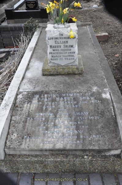 Shaw - Elijah, Edith & son Frank