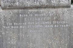Stevens - Elizabeth (wife of James)