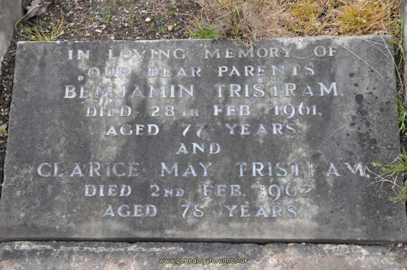 Tristram - Benjamin, Clarice May