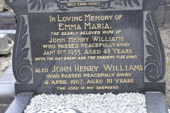 Williams - John Henry, Emma Maria