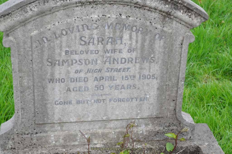 Andrews - Sarah (wife of Sampson)