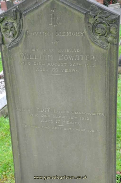 Bowater - William & Edith (his grandaughter)