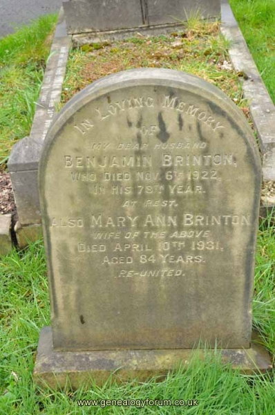 Brinton - Benjamin, Mary Ann
