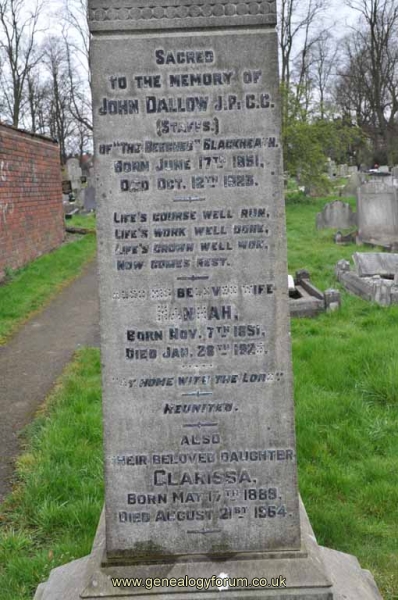 Dallow - John, Hannah & dau Clarissa