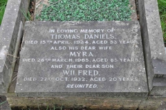 Daniels - Thomas, Myra & son Wilfred