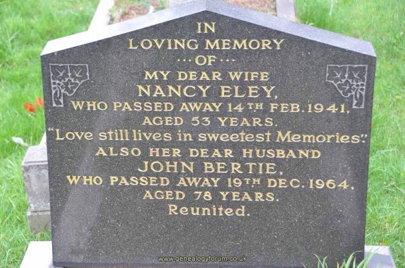 Eley - John Bertie, Nancy
