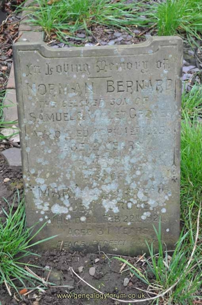 Grove - Norman (son of Samuel & Violet) Mary (sister of Samuel)