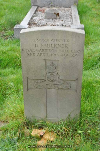 Gunner B Falkner KIA