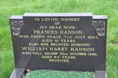 Hanson - William Harry, Frances