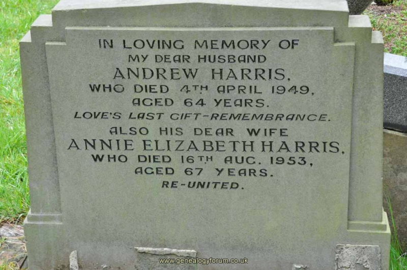 Harris - Andrew, Annie Elizabeth