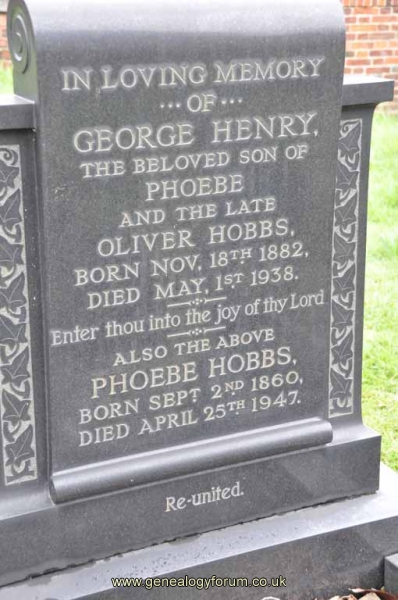 Hobbs - Phoebe & son George of Oliver, Phoebe