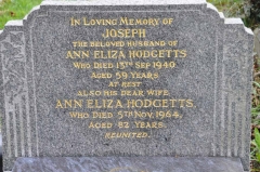 Hodgetts - Joseph, Ann Eliza