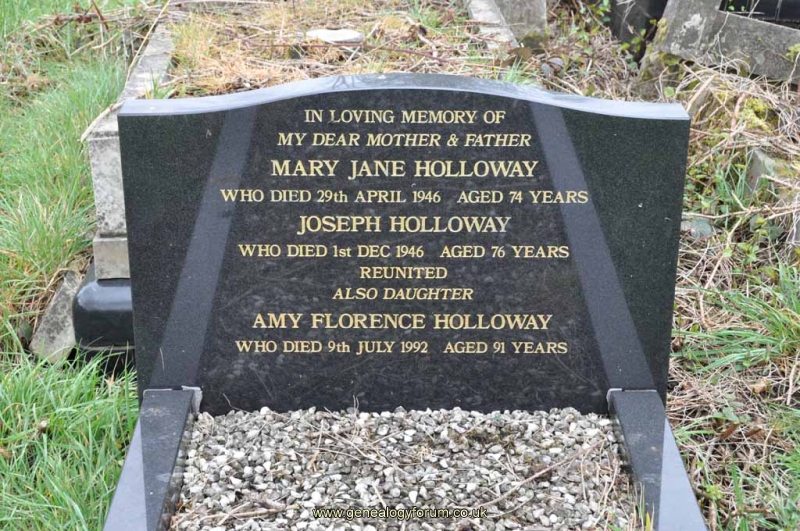 Holloway - Joseph, Mary Jane & dau Amy Florence