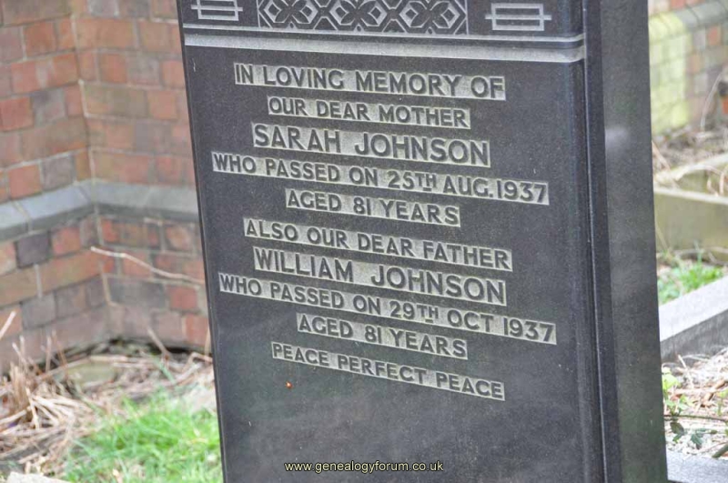 Johnson - William, Sarah
