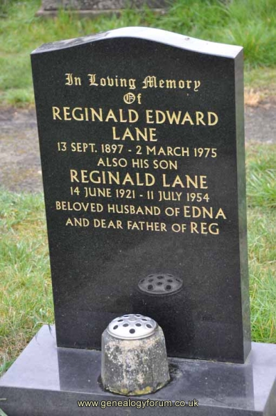 Lane - Reginald (husband of Edna) & his son Reginald