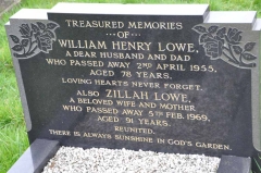 Lowe - William Henry, Zillah