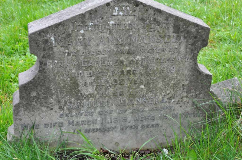 Mansell - Mary Ann & son Samuel