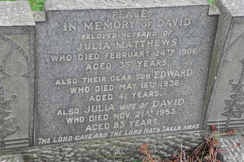 Matthews - David, Julia & son Edward