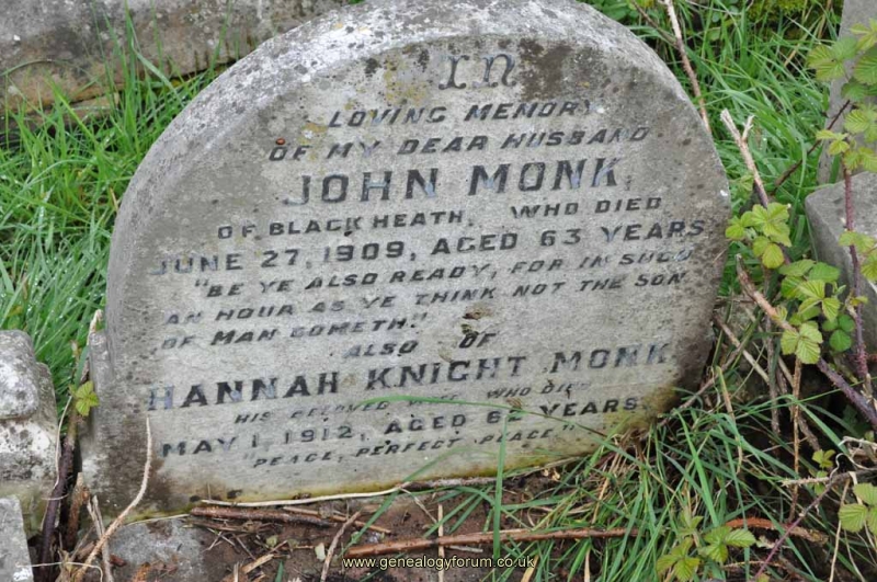 Monk - John, Hannah (Knight)
