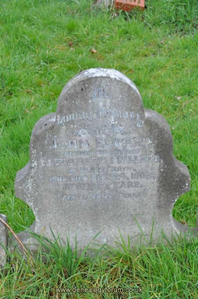 Mullett - John Edward (husband of Elizabeth)