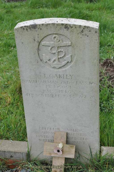 Naval Airman J Oakley KIA