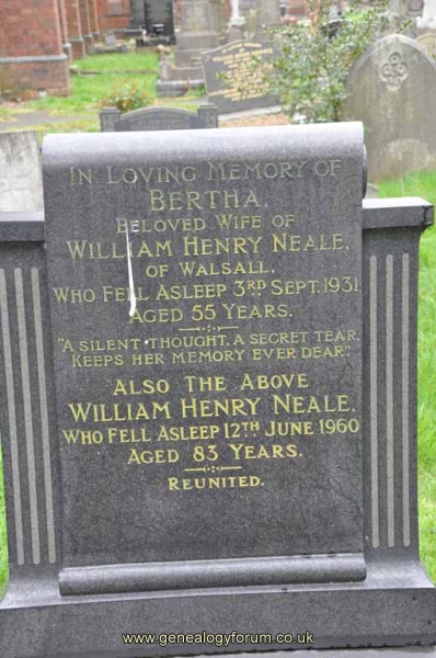 Neale - William Henry, Bertha