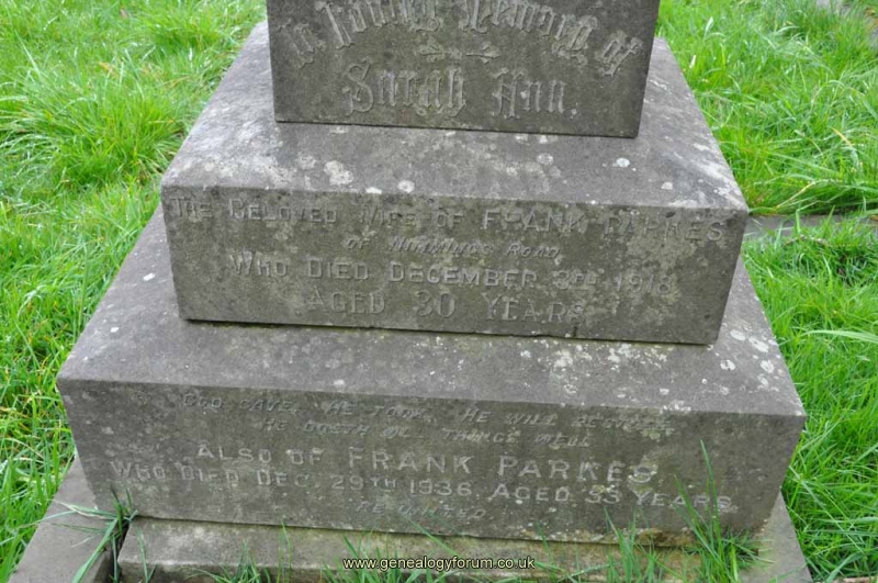 Parkes - Frank, Sarah Ann