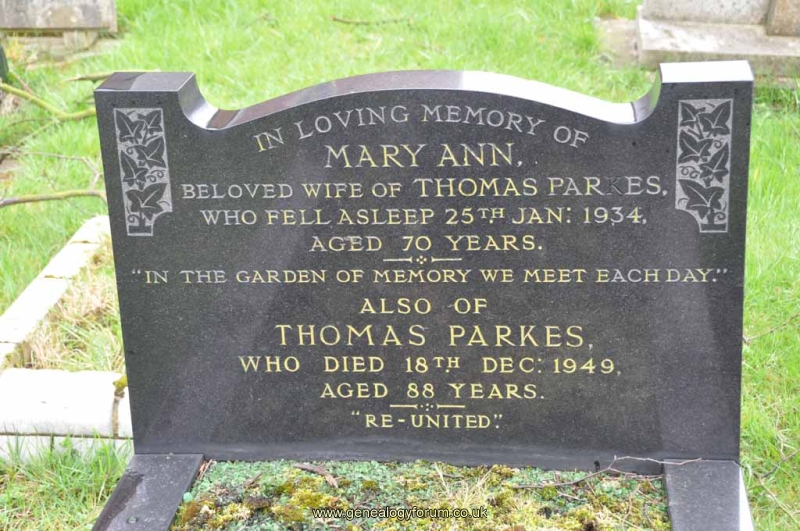 Parkes - Thomas, Mary Ann