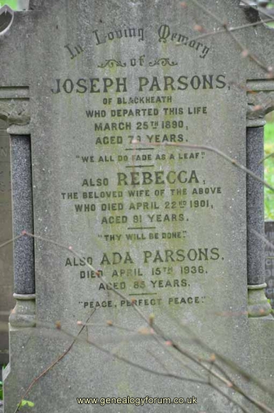 Parsons - Joseph, Rebecca & Ada