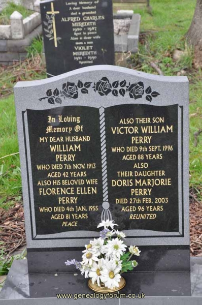 Perry - William, Florence Ellen also son Victor William & dau Doris Marjorie