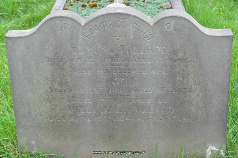 Pollard - Edmund, Emma & grandson William E