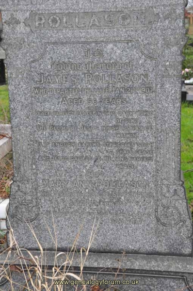 Rollason - James, Mary Ann
