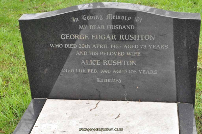 Rushton - George Edgar, Alice