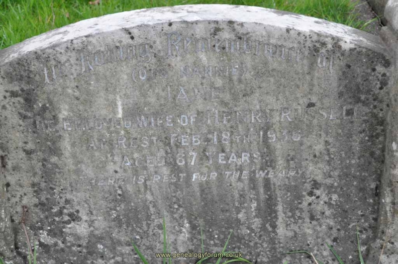 Russell - Jane (wife of Henry)