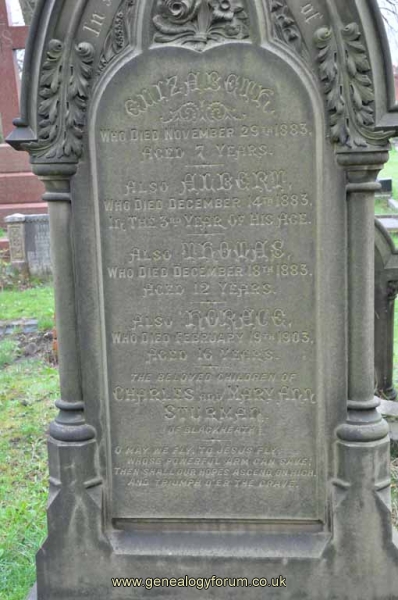 Sturman - children of Charles & Mary Ann