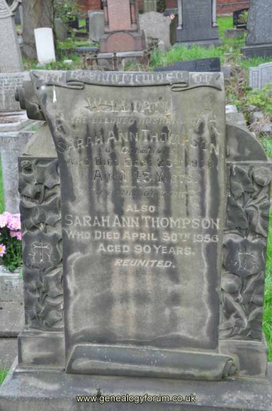 Thompson - William, Sarah Ann