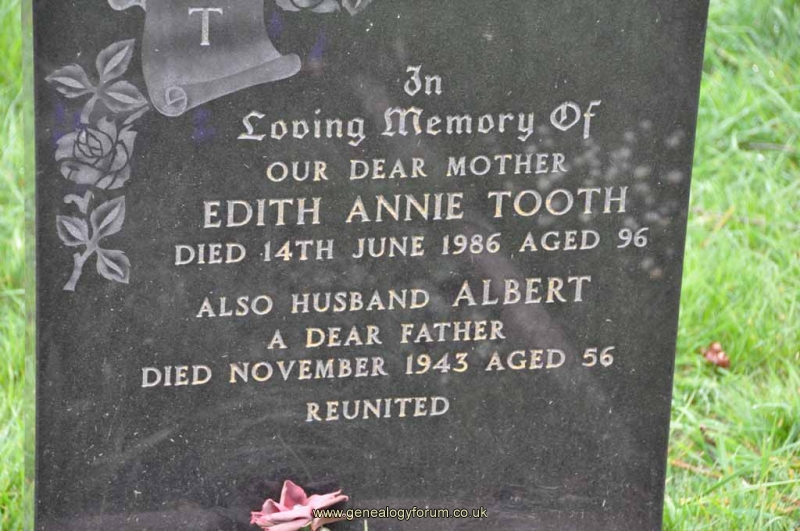 Tooth - Albert, Edith Annie