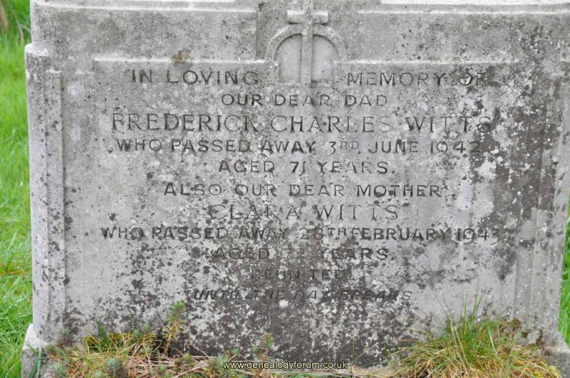 Witts - Frederick Charles, Clara