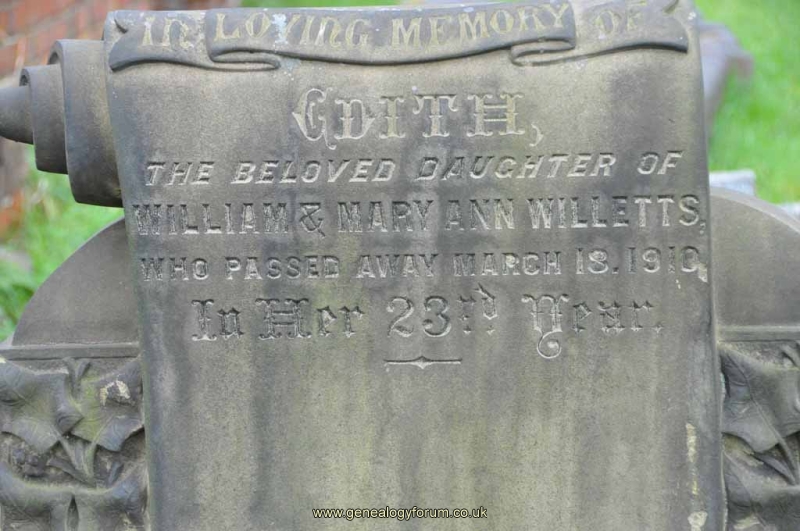 Willetts - Edith (dau of William) & Mary Ann