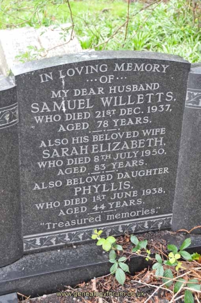 Willetts - Samuel, Sarah & Phyllis