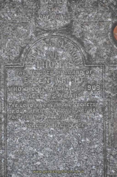 Wright - Thomas (husband of Ellen)