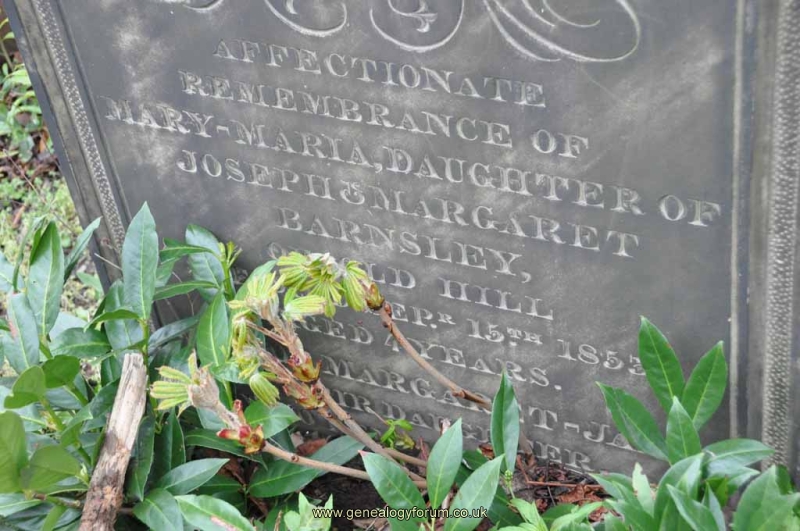Barnsley - Mary Maria & Margaret Jane (dau of Joseph, Margaret)