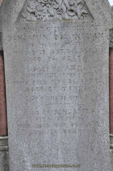 Billingham - Benjamin, Ann & son Benjamin