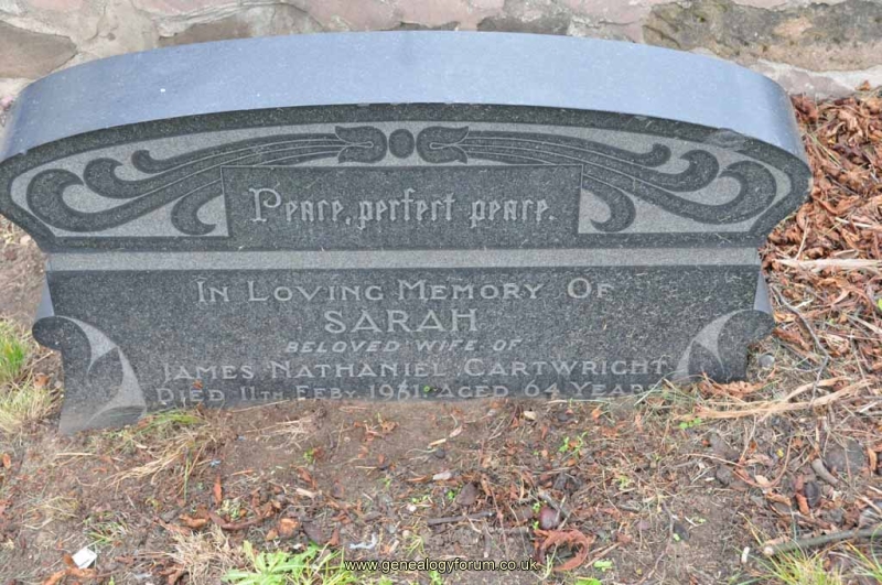 Cartwright - Sarah (wife of James Nathaniel)