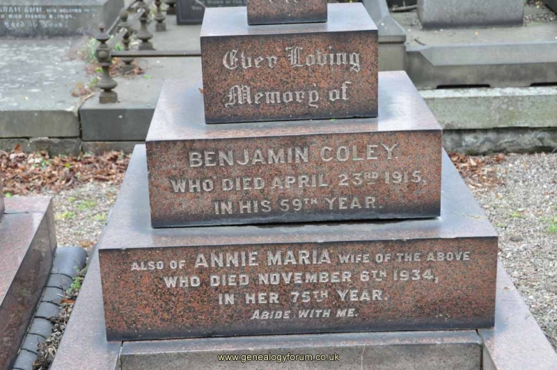 Coley - Benjamin, Ann Maria