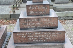 Coley - Benjamin, Ann Maria