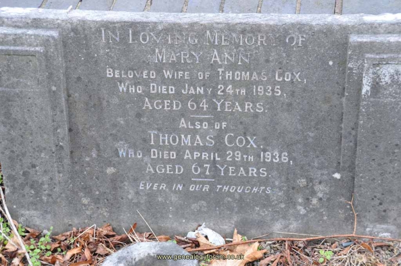 Cox - Thomas, Mary Ann