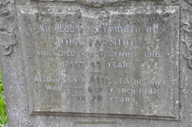 Farndon - John, Amy Amelia